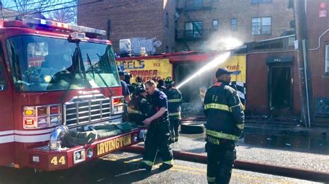 Irvington Nj Fire Department Operating At A Working Fire At A Tire Shop 987 Grove St Overhaul