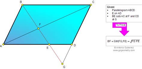 Math Education Geometry Problem 834 Parallelogram Diagonal