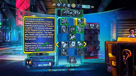 Borderlands The Pre Sequel Claptrap Skill Tree