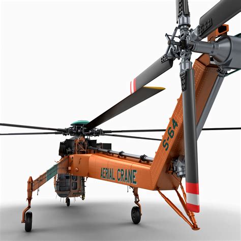 Sikorsky S 64 Skycrane Helicopter 3d Max