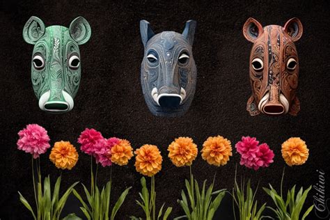 Tapir Masks by Chikiwi2016 on DeviantArt