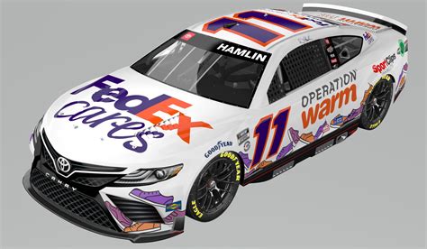 Fedex Cares And Operation Warm On Board With Denny Hamlin At Daytona