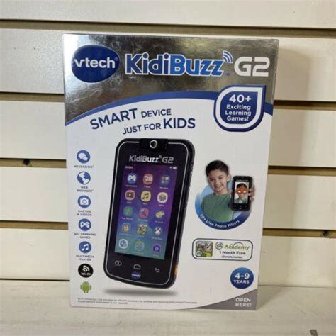 Vtech Kidibuzz G2 Smart Device Just For Kids With Kidiconnect Black