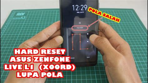 Cara Hard Reset Asus Zenfone Live L Yang Lupa Pola Youtube