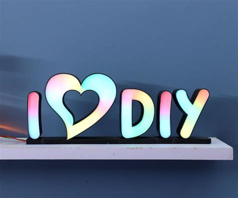 DIY 3D Printed LED Sign Board : 17 Steps (with Pictures) - Instructables