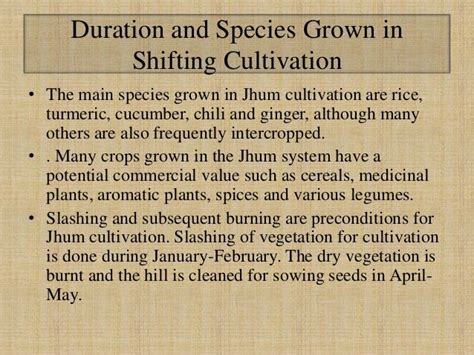 Shifting Cultivation