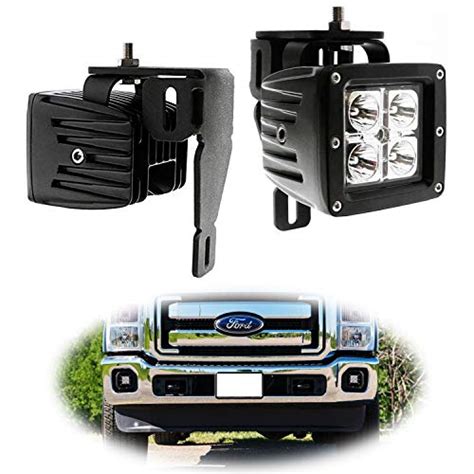 Ijdmtoy W Cree High Power Led Fog Light Kit W Bumper Metal Mounting