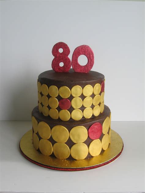 80Th Birthday Cake - CakeCentral.com