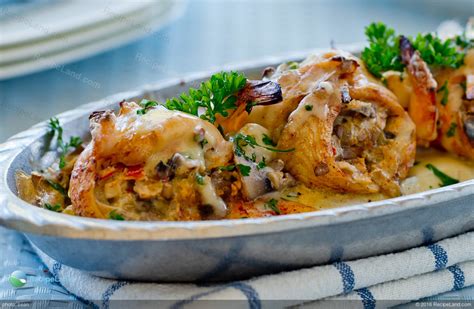 Stuffed Sole with Crab, Shrimp and Mushrooms Recipe