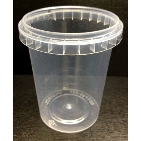 Tamper Evident Round Container 520ml Miranda Plastics Plastic