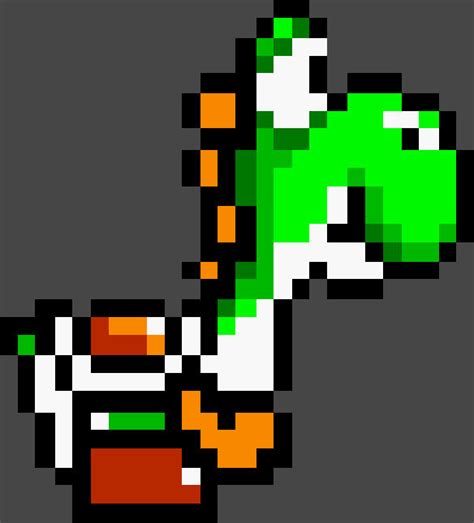 Pixel Yoshi by Evilcarcrash on DeviantArt