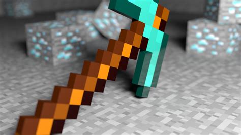 Minecraft Diamond Pickaxe Wallpaper 1920x1080 By Denkimaniac On Deviantart