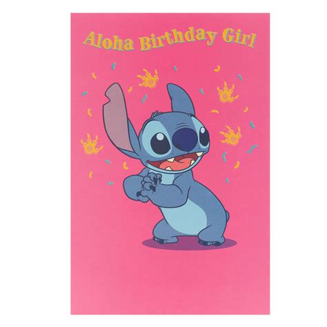 Disney Stitch Birthday Card