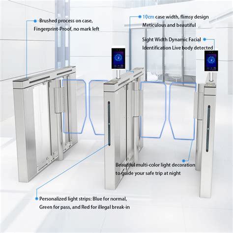 Turnstile Gate Swing Barrier Gate Fast Speed Pedestrian Access Control