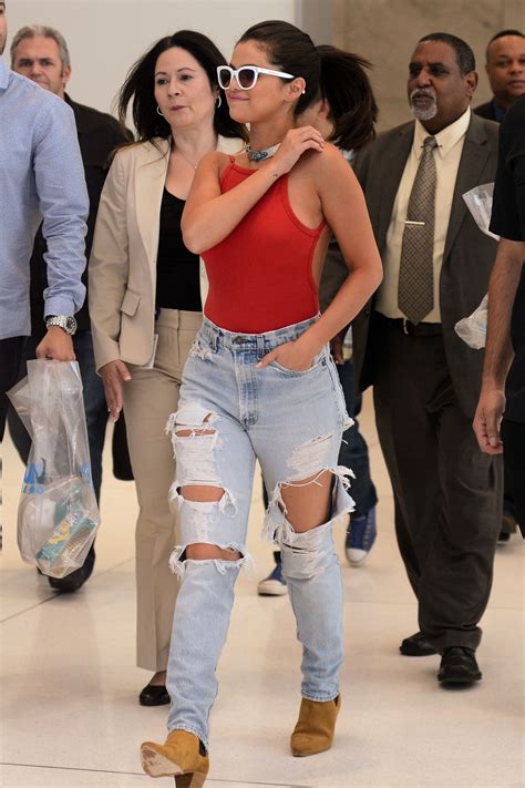 Selena Gomez In Ripped Jeans Nyc June