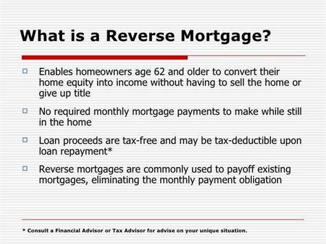 Reverse Mortgages Explained