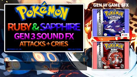 Pokemon Gen 1 to 5 Sound Effects Collection Pack! - Release ...