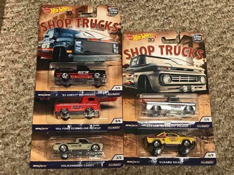 Hot Wheels Car Culture Shop Trucks Sets Of 5 Hobbies Toys Toys