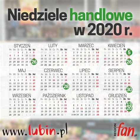 Niedziele handlowe w 2020 r będzie ich tylko siedem RegionFAN pl