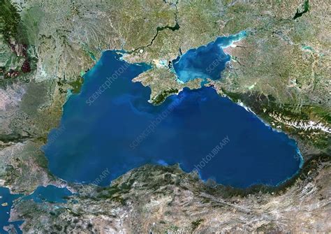 Black Sea, satellite image - Stock Image - C007/3766 - Science Photo ...