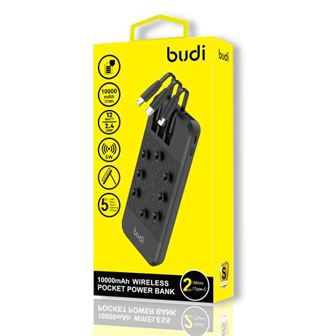 Budi Portable Power Bank With USB C 5000mAh Best Price Fast 51 OFF