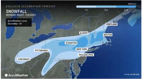 Projected Snowfall Totals Increase As Pre-Valentine's Day Winter Storm ...