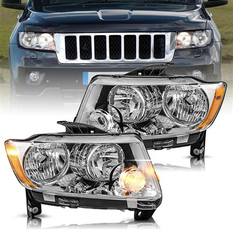 Jsboyat Headlight Assembly Compatible With 2011 2017 Compass 2011 2013 Grand