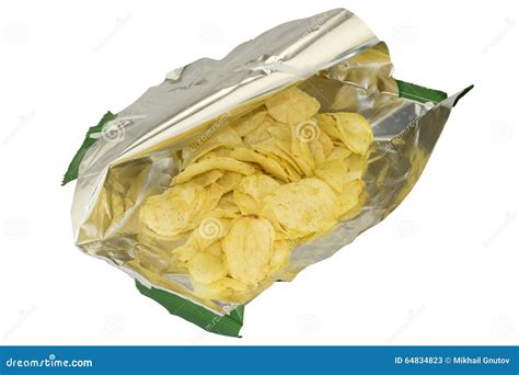 Opened A Bag Of Chips Stock Image Image Of Open Lunch