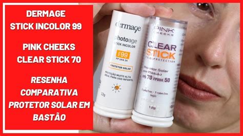 Protetor Solar Em Bast O Dermage Photoage Stick Incolor E Pink