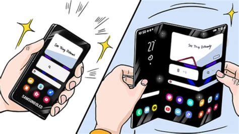 Samsung Shares Illustrations Showing New Foldable Phones For The Future