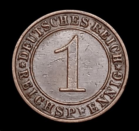 Alemania 1931 A 1 Reichspfennig Km 37 Weimar Br Unc Hobbies Corner