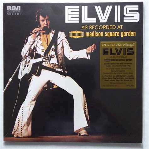 Elvis Presley ELVIS AS RECORDED AT MADISON SQUARE GARDEN Double