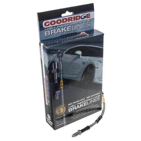 Brake Hose Set Goodridge Stainless Steel Braided Clear