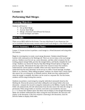 How To Mail Merge In Word Simon Sez It Doc Template Pdffiller