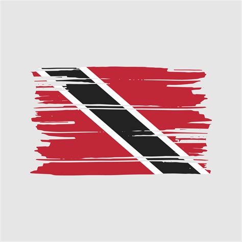 Trinidad and Tobago Flag Brush Vector. National Flag Design 11428769 ...