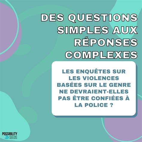 Des Questions Simples Aux Réponses Complexes Partie 1 Les Enquêtes