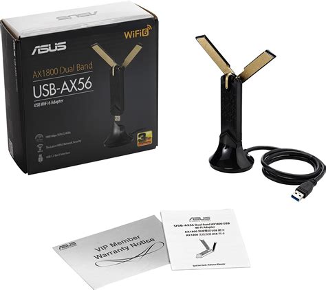 Adaptador WiFi USB Asus WiFi 6 AX1800 USB AX56 WiFi 6 De Doble Banda