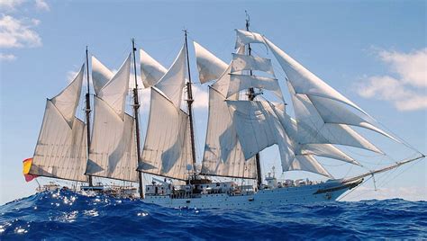 Schooner On The High Seas Boat White Schooner Seas Hd Wallpaper