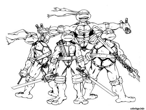 Coloriage Tortue Ninja 15 JeColorie