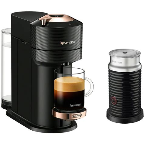 Nespresso By De Longhi Vertuo Next Premium Coffee And Espresso Maker In Black Rose Gold Plus