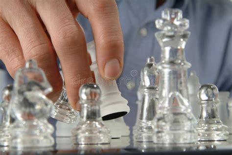 Set of glass chess pieces. stock image. Image of rook - 5554353