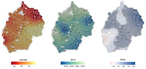 The Spatial Variation Of The Local Coefficient Estimates Given With