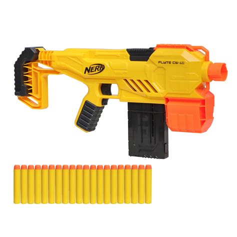 Nerf Alpha Strike Flyte Cs 10 Motorized Blaster Includes 20 Darts 10