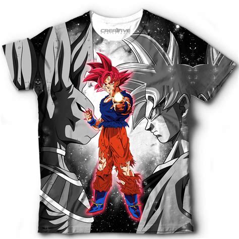 Camisa Camiseta Blusa Dragon Ball Super Goku Saiyan God Elo