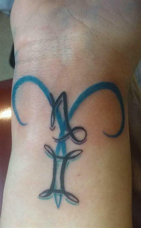 Capricorn, Gemini & Aries Mother's Tattoo | Aries tattoo, Capricorn ...