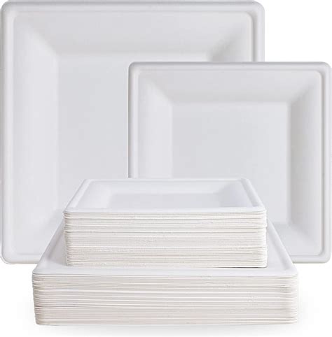 Amazon Ecolipak Pack Compostable Paper Plates Inch And