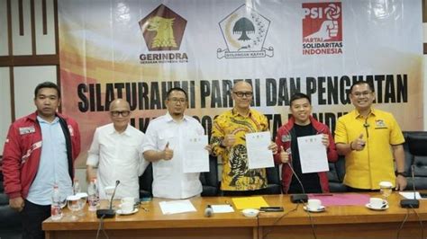 Golkar Gerindra Dan PSI Resmi Berkoalisi Untuk Pilkada Bandung Tapi