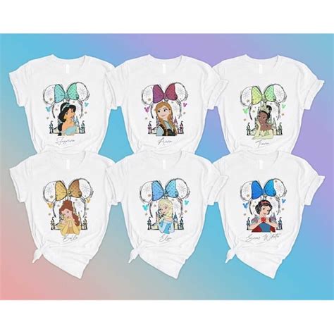 Disney Princess Characters Shirt | Custom Princess Shirt | D - Inspire ...