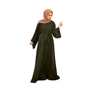 KBOPLEMQ Abayas Donna Musulmano Dubai Abito Donna Musulmano Vestiti