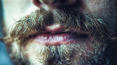 Premium Photo | A closeup view of a man with a full beard and ...